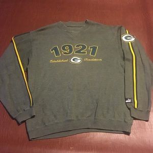 Vtg Puma Packers Crewneck Sweater M